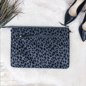 Target Gray Leopard Print Laptop Case Carrier Bag